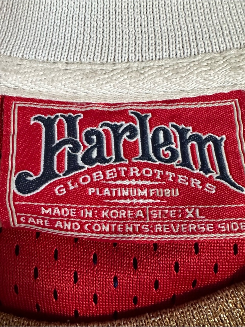 Vintage Harlem Globetrotters Jersey Lemon #36 Platinum Fubu Throwback Men’s XL - Picture 6 of 10